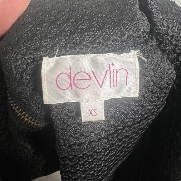 Devlin Black Pleated Mini Skirt - Picture 4 of 4